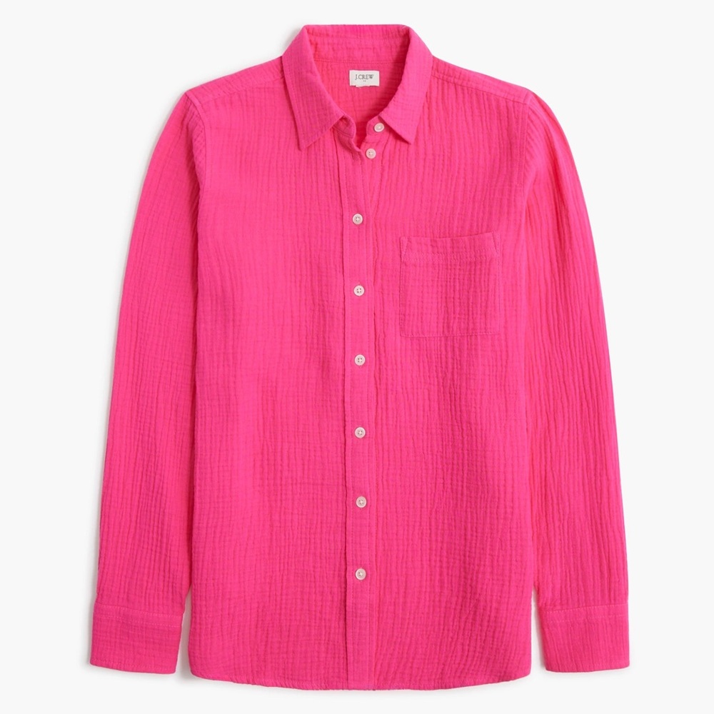 ☀️ NWOT J. CREW FACTORY Gauze Button-Up Shirt
